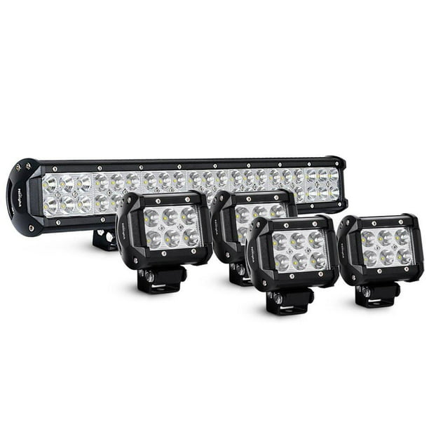 Details about   20''Inch 126W LED LIGHT BAR COMBO DRIVING LAMP 4WD SUV+2X 4INCH PODS+WIRING KIT